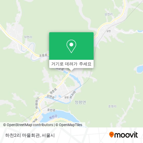 하천2리 마을회관 지도