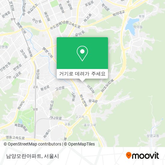 남양모란아파트 지도
