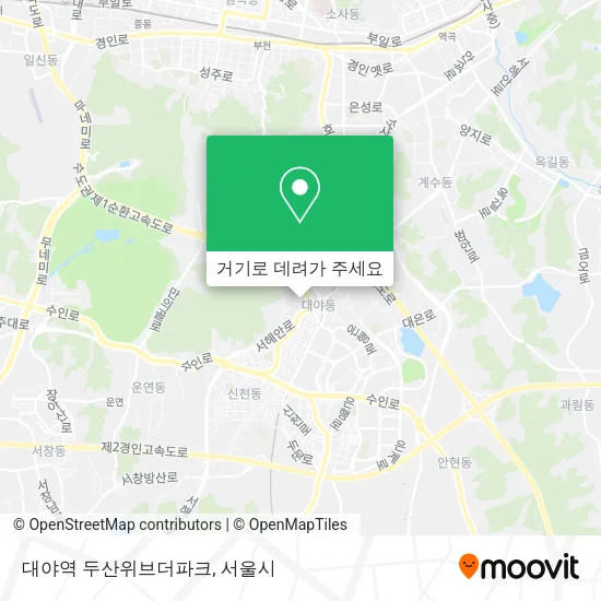 대야역 두산위브더파크 지도