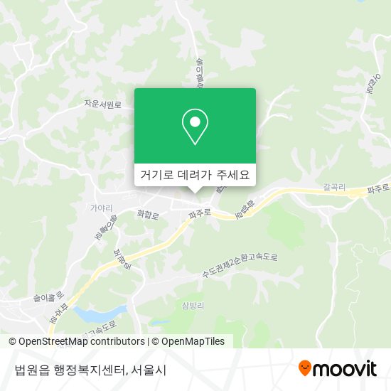 법원읍 행정복지센터 지도