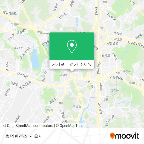 흥덕변전소 지도