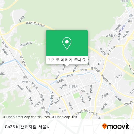 Gs25 비산효자점 지도