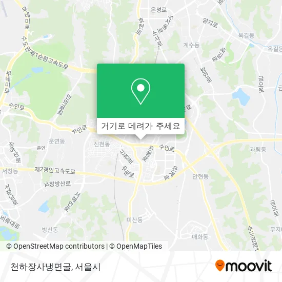 천하장사냉면굴 지도