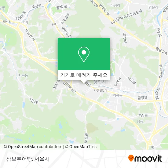 삼보추어탕 지도