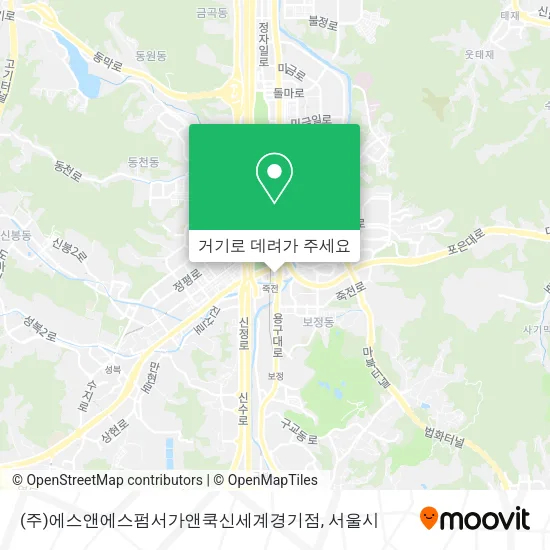 (주)에스앤에스펌서가앤쿡신세계경기점 지도
