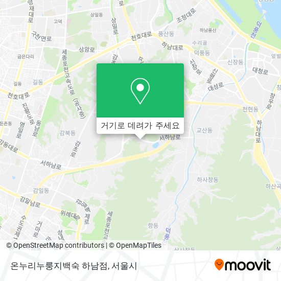 온누리누룽지백숙 하남점 지도