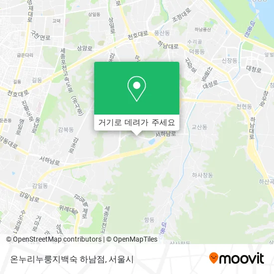 온누리누룽지백숙 하남점 지도