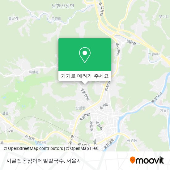 시골집옹심이메밀칼국수 지도