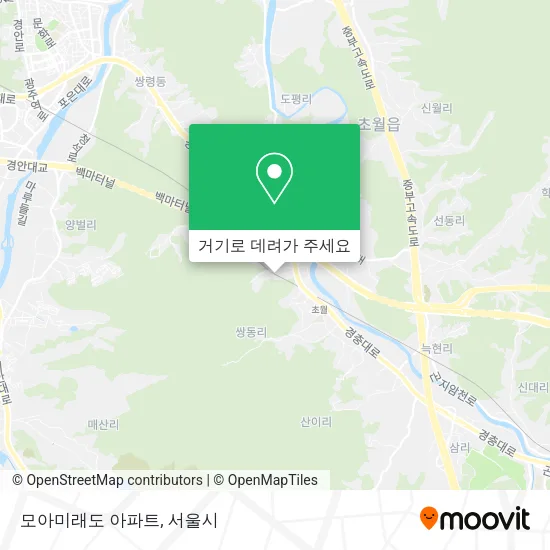 모아미래도 아파트 지도
