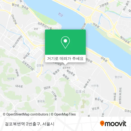 걸포북변역 2번출구 지도