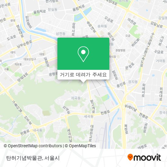 탄허기념박물관 지도