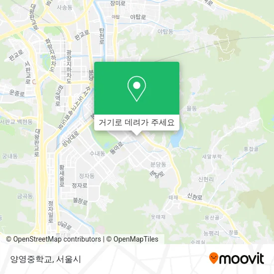 양영중학교 지도