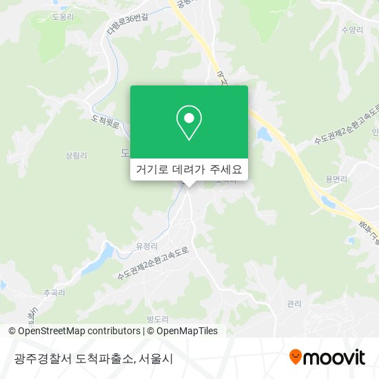 광주경찰서 도척파출소 지도