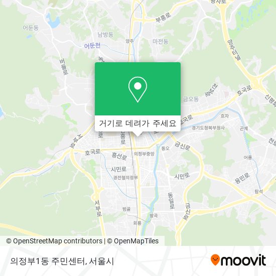 의정부1동 주민센터 지도
