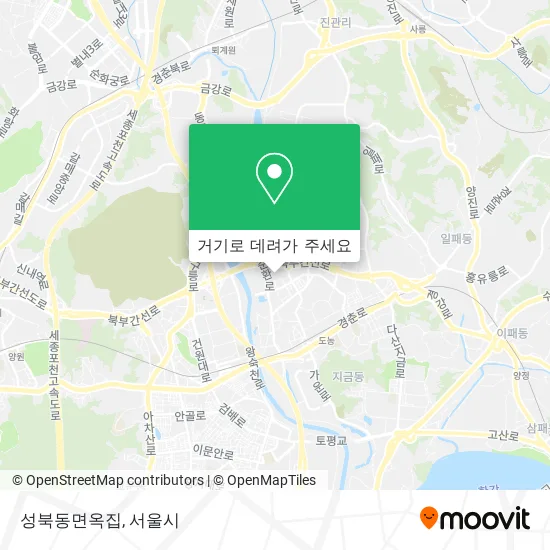 성북동면옥집 지도