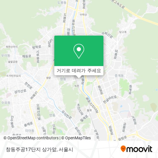 창동주공17단지 상가앞 지도