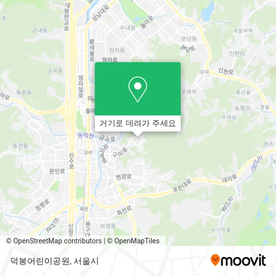 덕봉어린이공원 지도