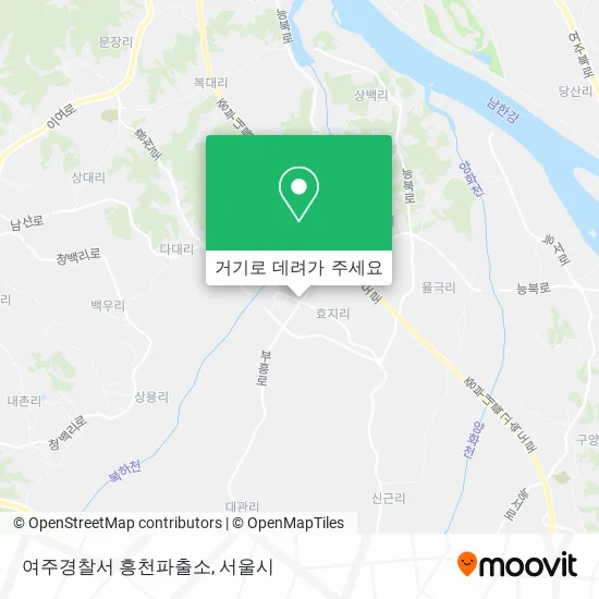 여주경찰서 흥천파출소 지도