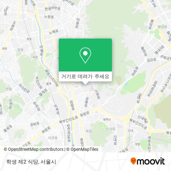 학생 제2 식당 지도