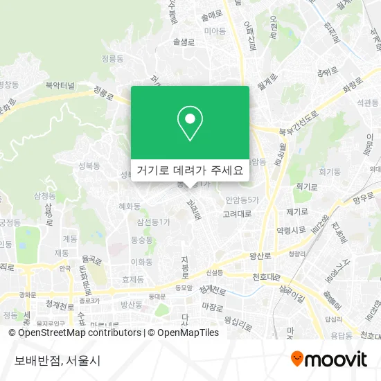 보배반점 지도