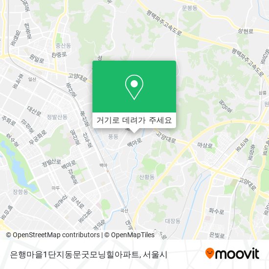 은행마을1단지동문굿모닝힐아파트 지도