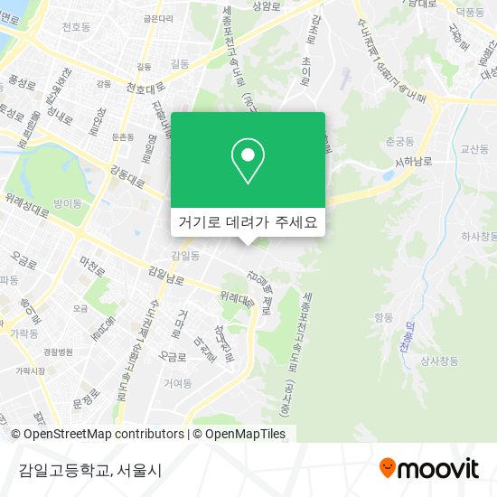 감일고등학교 지도