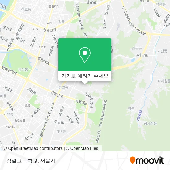 감일고등학교 지도