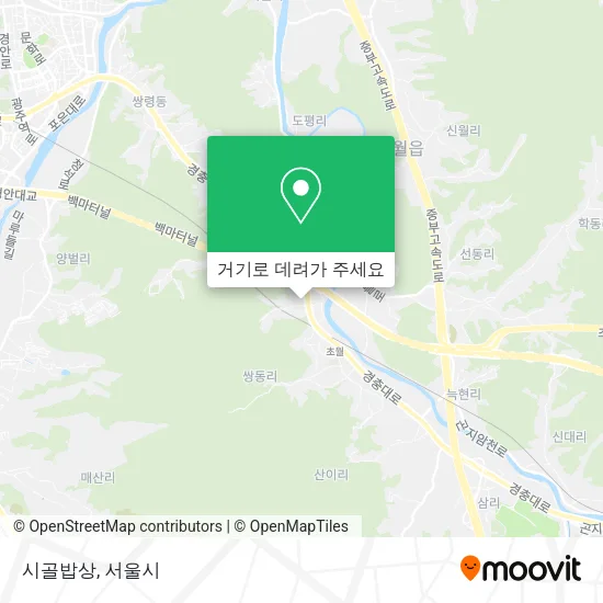 시골밥상 지도