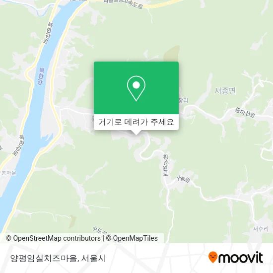 양평임실치즈마을 지도