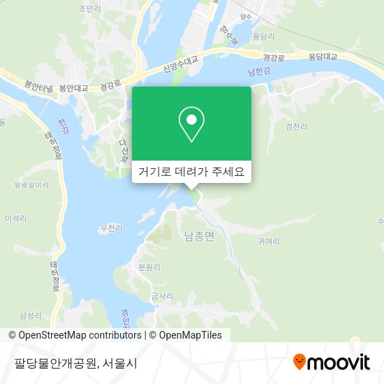 팔당물안개공원 지도