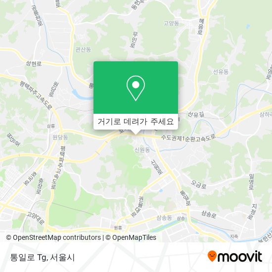 통일로 Tg 지도