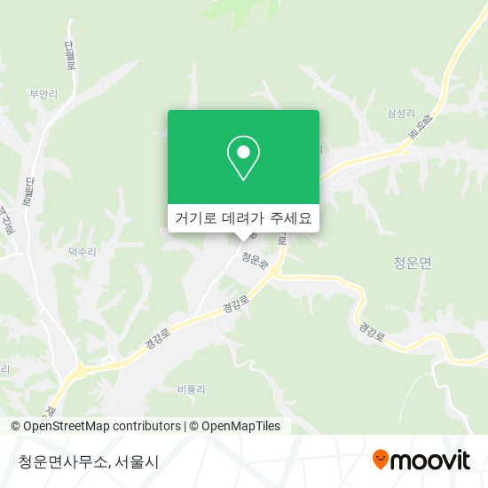 청운면사무소 지도