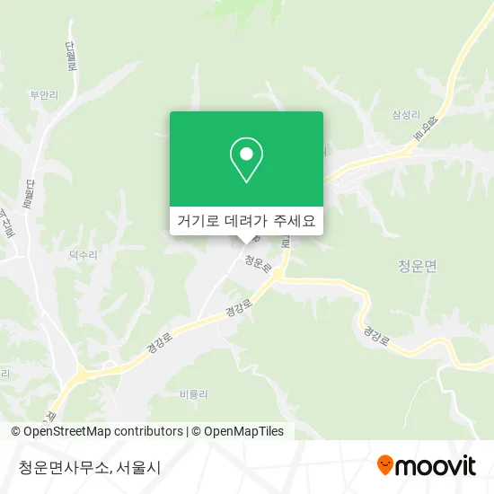 청운면사무소 지도