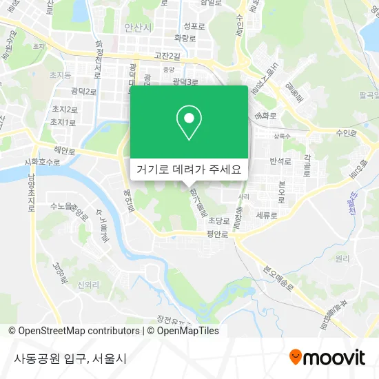 사동공원 입구 지도
