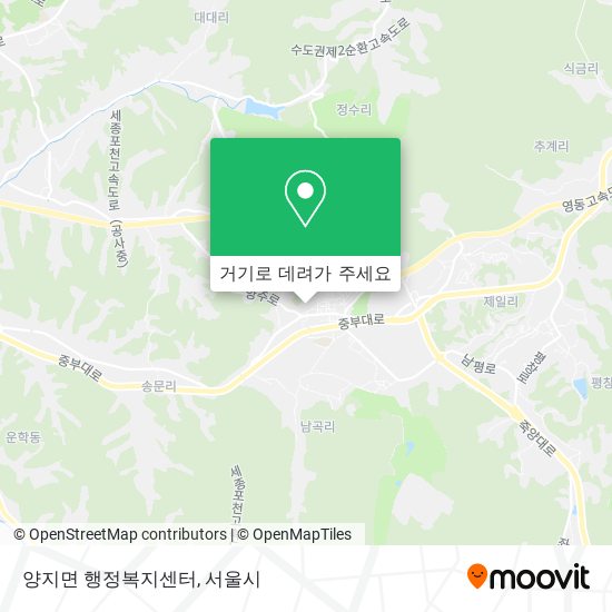 양지면 행정복지센터 지도