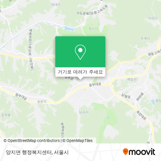 양지면 행정복지센터 지도