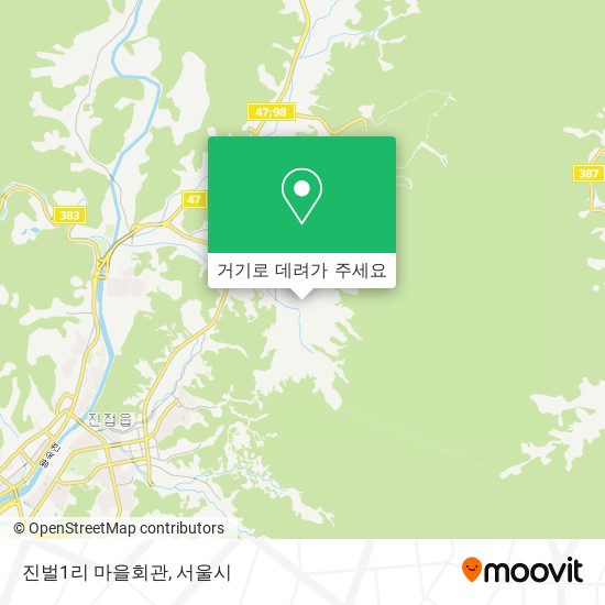 진벌1리 마을회관 지도
