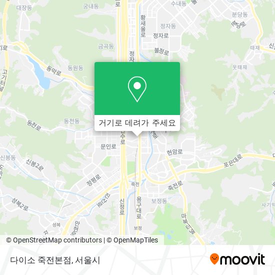 다이소 죽전본점 지도
