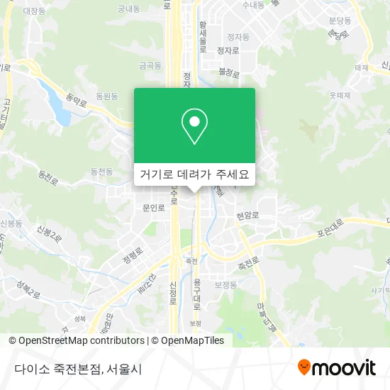 다이소 죽전본점 지도