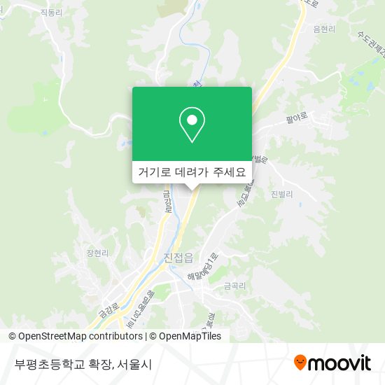 부평초등학교 확장 지도