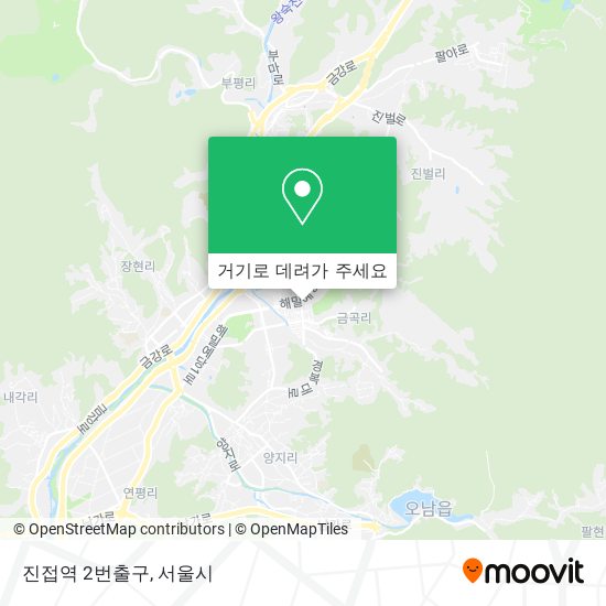 진접역 2번출구 지도