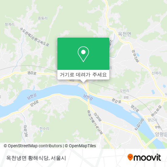 옥천냉면 황해식당 지도