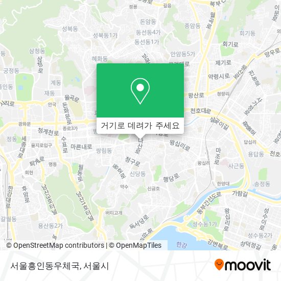 서울흥인동우체국 지도