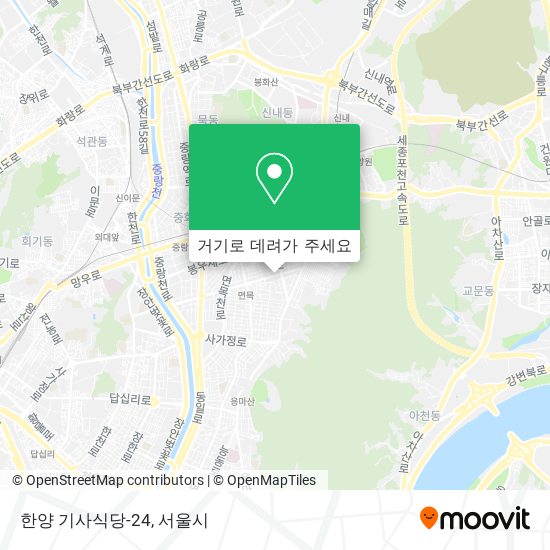 한양 기사식당-24 지도