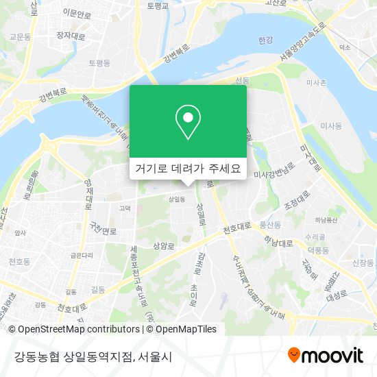 강동농협 상일동역지점 지도
