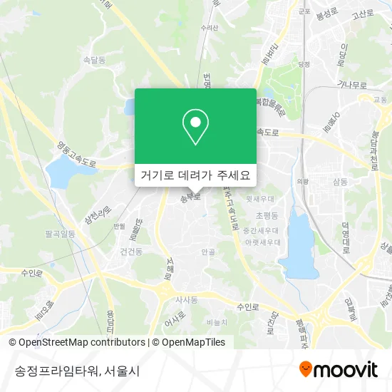 송정프라임타워 지도