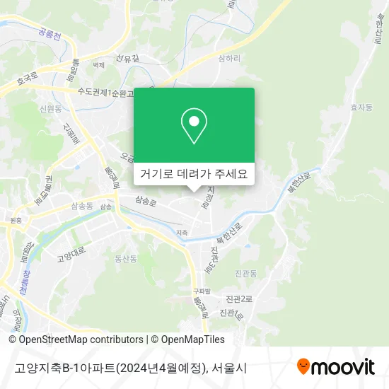 고양지축B-1아파트(2024년4월예정) 지도