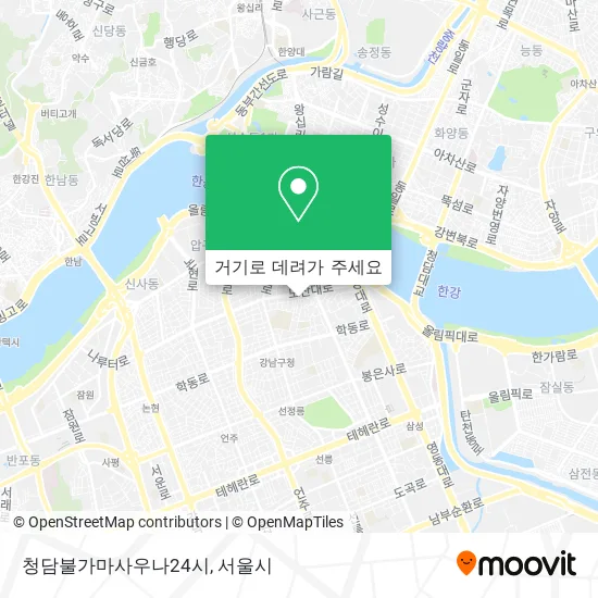 청담불가마사우나24시 지도