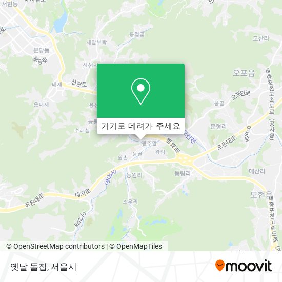 옛날 돌집 지도