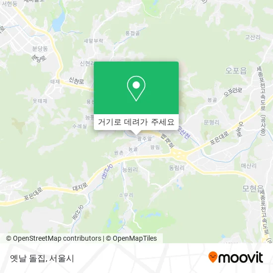 옛날 돌집 지도